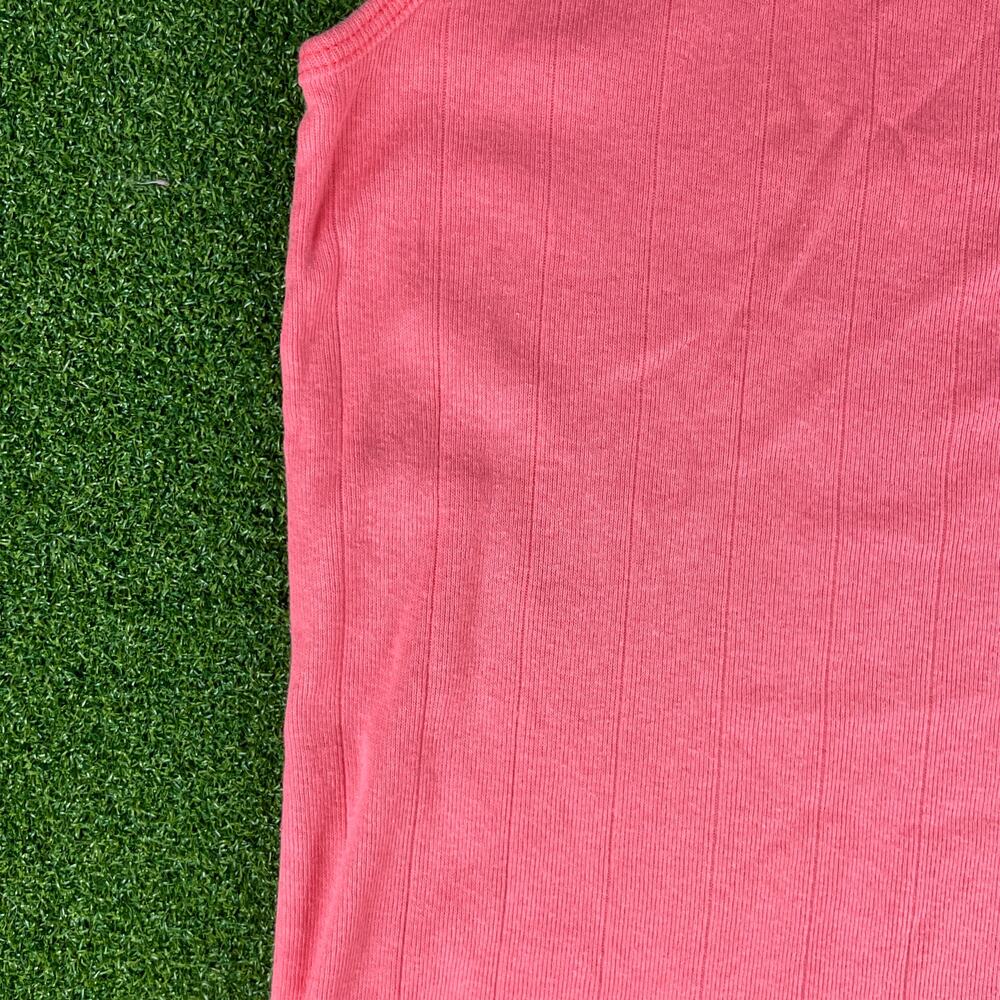 Vintage Backroad Blues Pink Ribbed Tank Top Sz XS - Picture 4 of 6